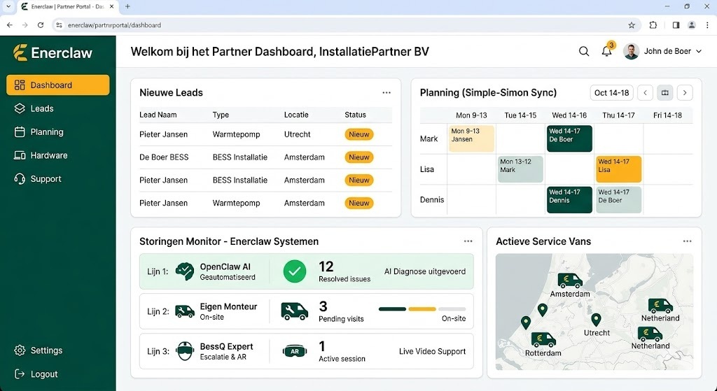 Enerclaw Partner Dashboard preview